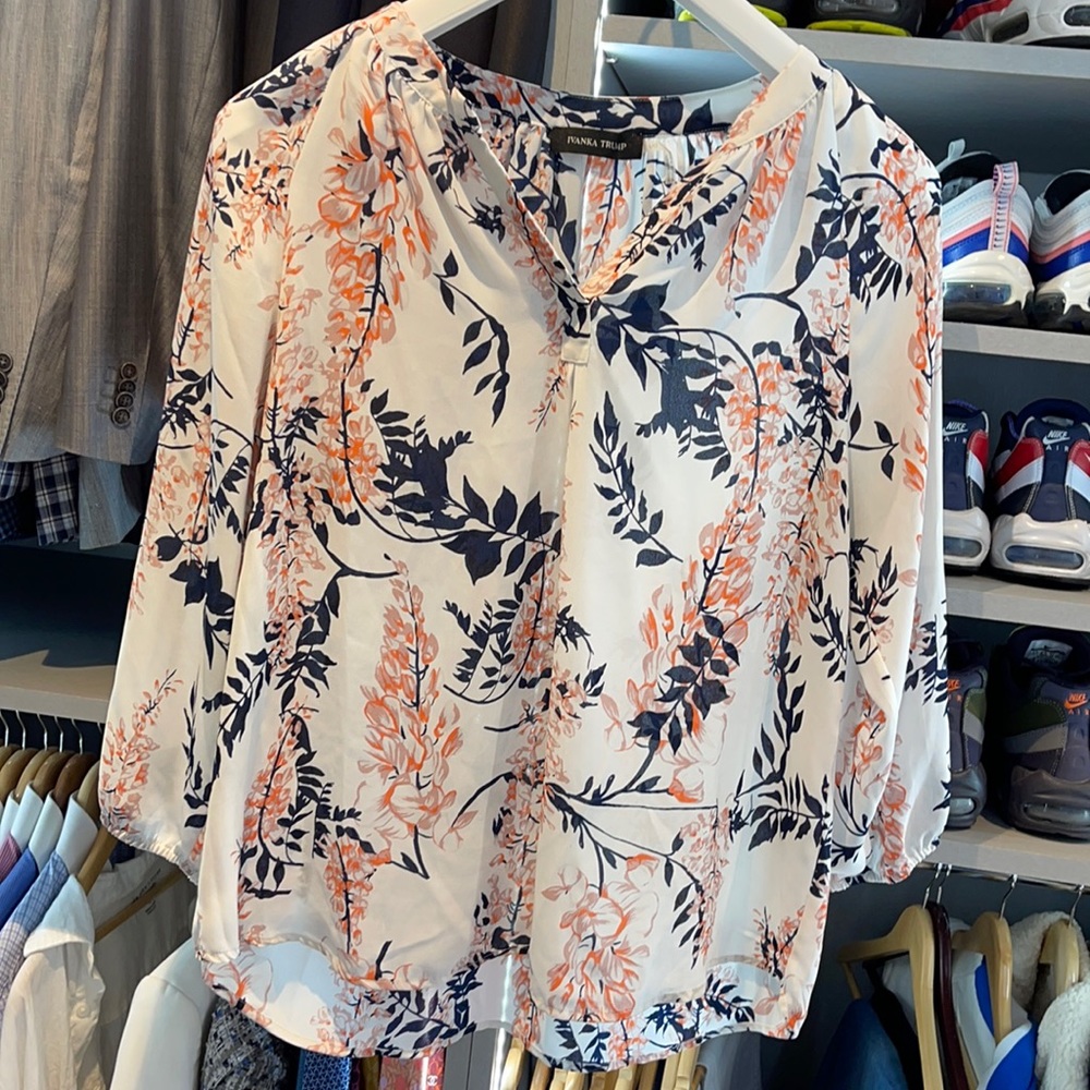 Ivanka Trump Floral Blouse